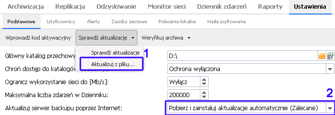 Aktualizacje automatyczne